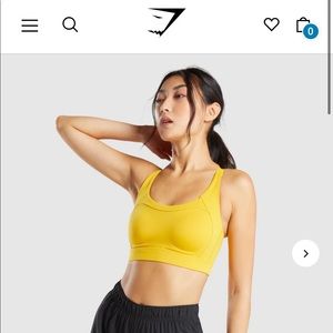 GYMSHARK racer back training sports bra